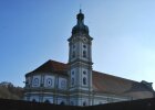 Blick zur Kirche aus der Bibliothek des Studienortes Fürstenfeldbruck