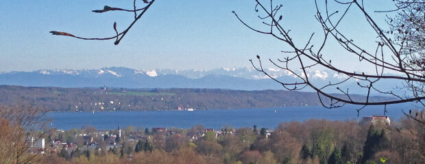 Starnberger See mit Alpenpanorama Starnberger See mit Alpenpanorama